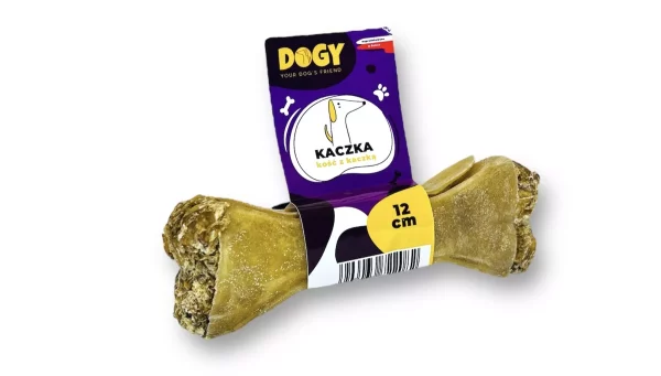 DOGY - Kość z kaczką i jabłkiem 12cm 1szt